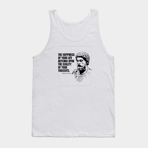 Stoicism Quote of Marcus Aurelius Tank Top by ShopBuzz